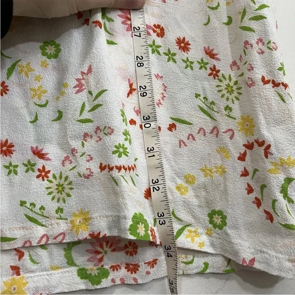 Y2K Style Nasty Gal Mini Dress Size 6 Lace Trim Floral V Neck Lightweight - Picture 14 of 15